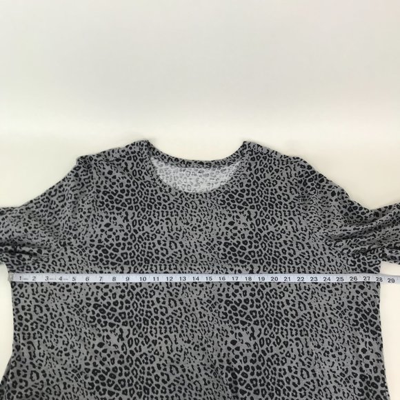 Lane Bryant Animal Print Tee Women's Plus Size 26/28 Crew Neck Long Sleeves - Picture 8 of 12
